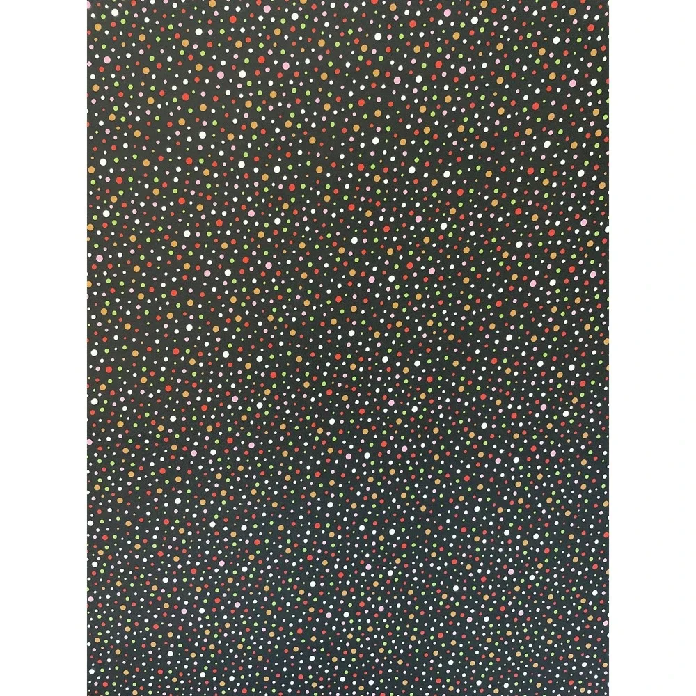 Fabric Piece‎ Black Dots 60